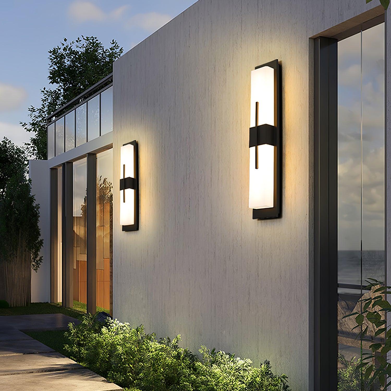 Possini Outdoor Alabaster Wall Light