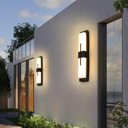 Possini Outdoor Alabaster Wall Light