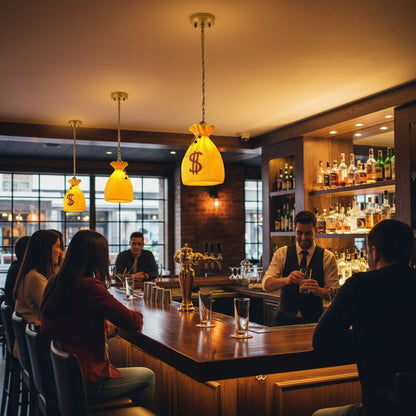 Prosperity Pouch Resin Pendant Lamp