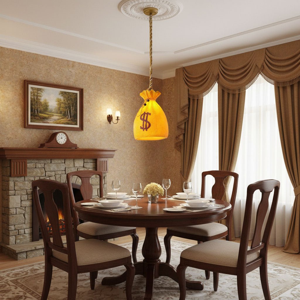 Prosperity Pouch Resin Pendant Lamp