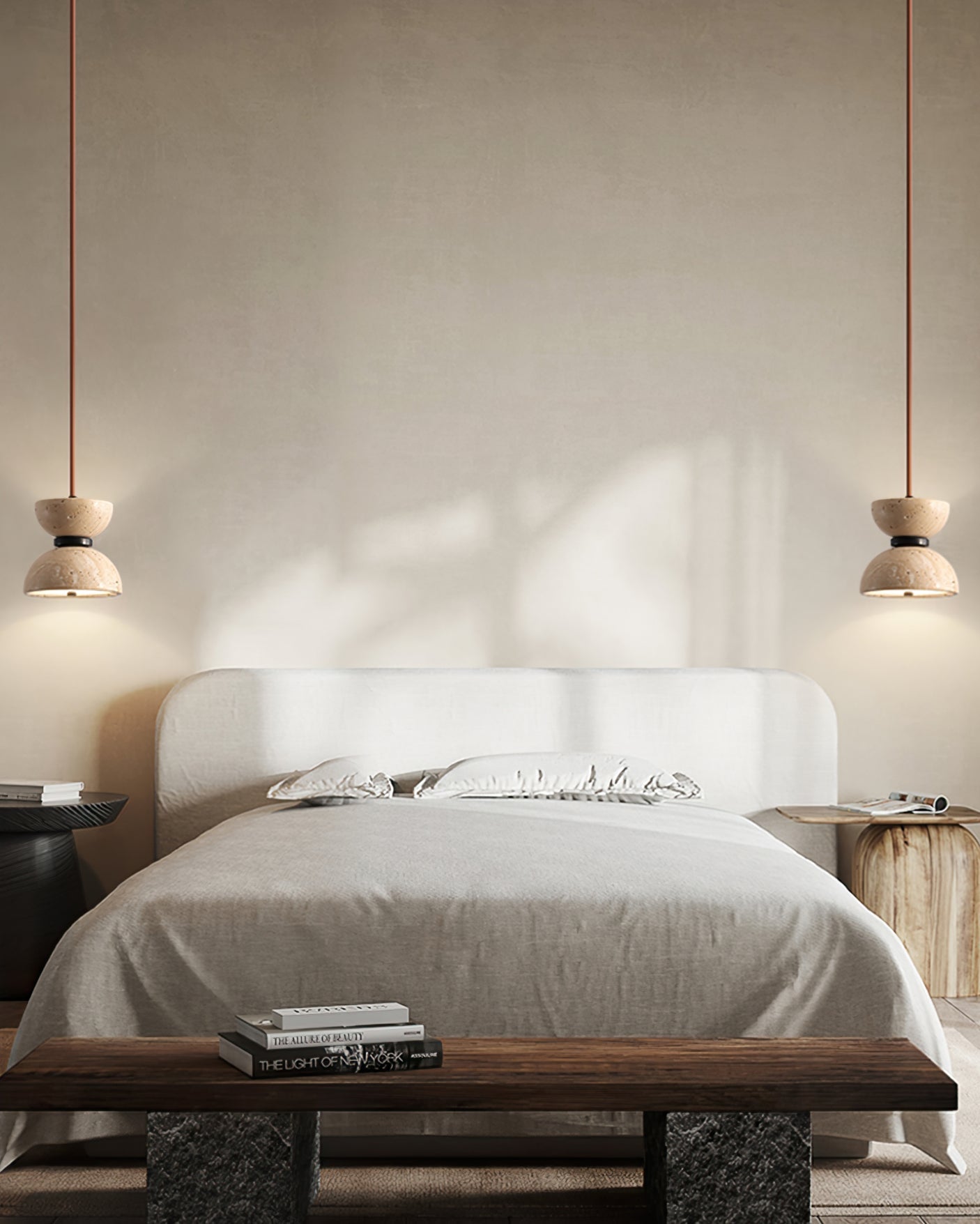 Vireo Travertine Pendant Light