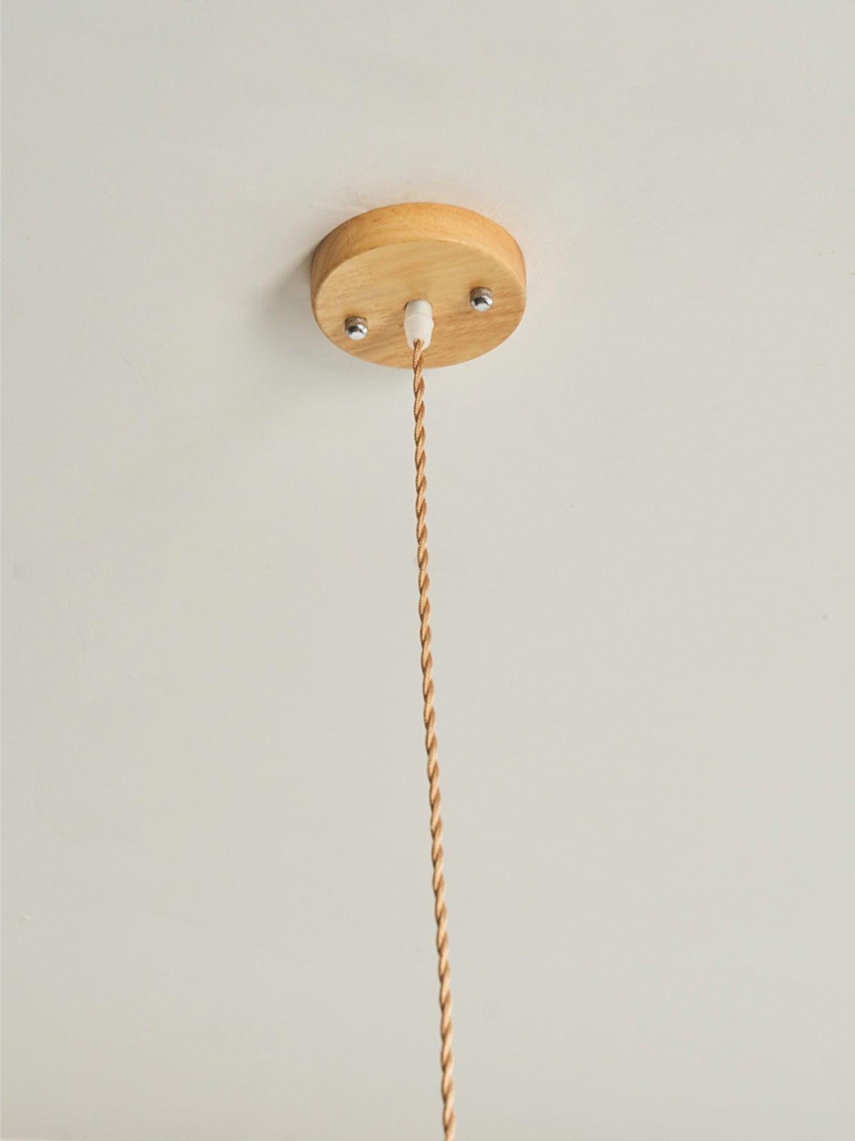 Rattan Straw Hat Pendant Light