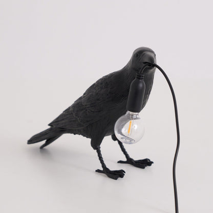 Raven Resin Table Lamp