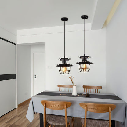 Retro Birdcage Pendant Light