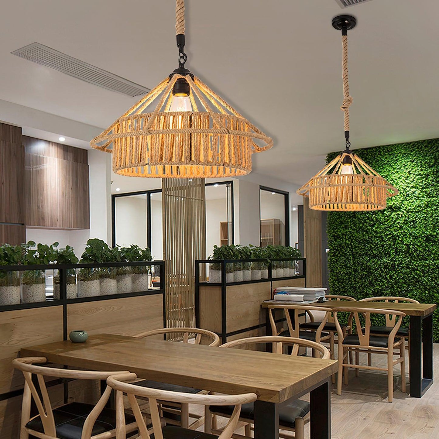 Retro Hemp Rope Exquisite Pendant Light