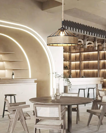Retro Hemp Rope Exquisite Pendant Light