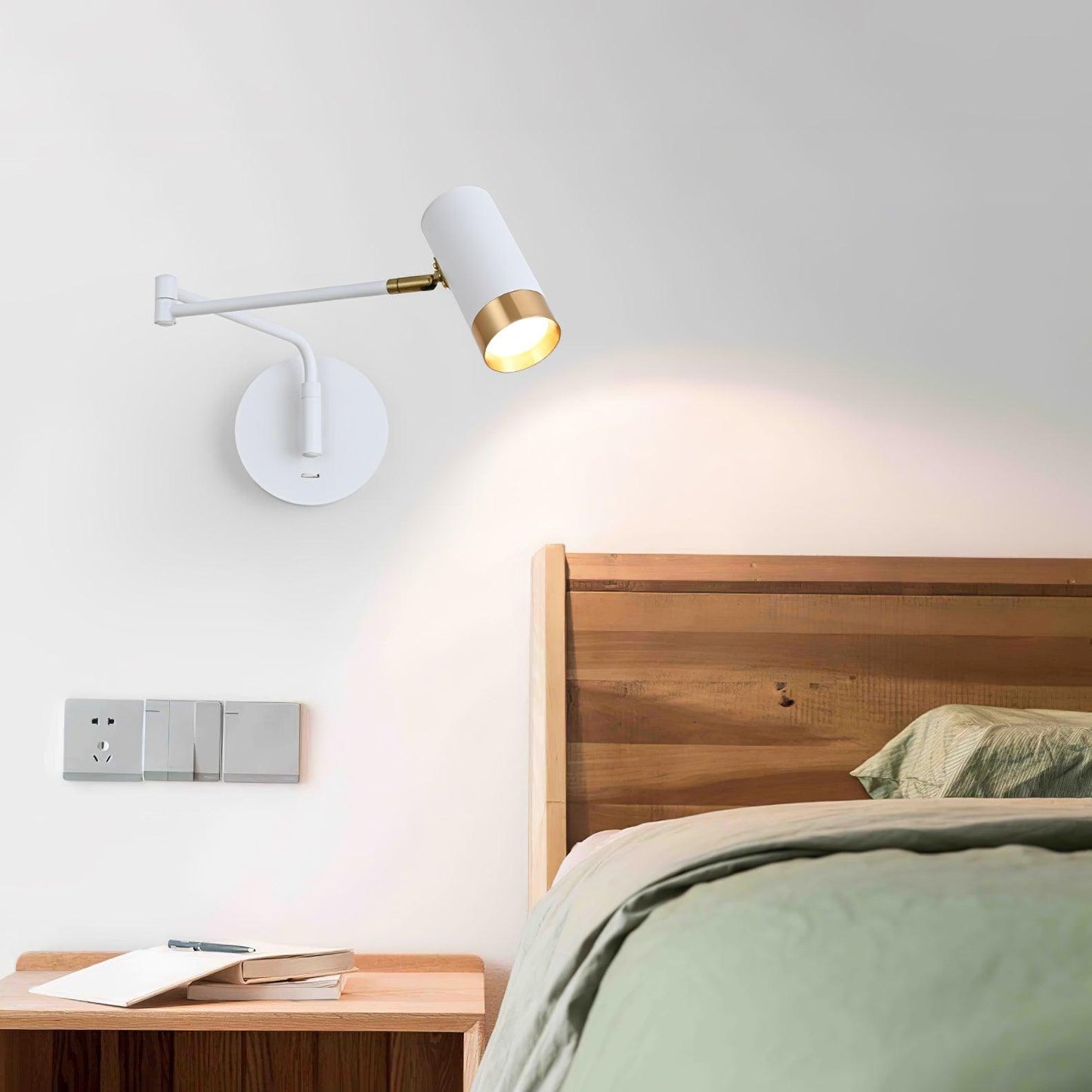 Ridge Arm Wall Lamp