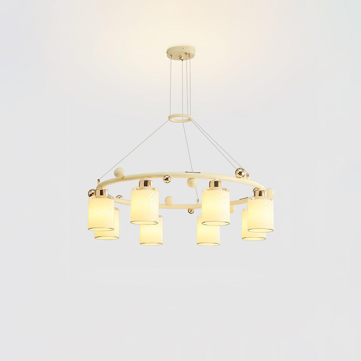 Ring Glass Cup Chandelier