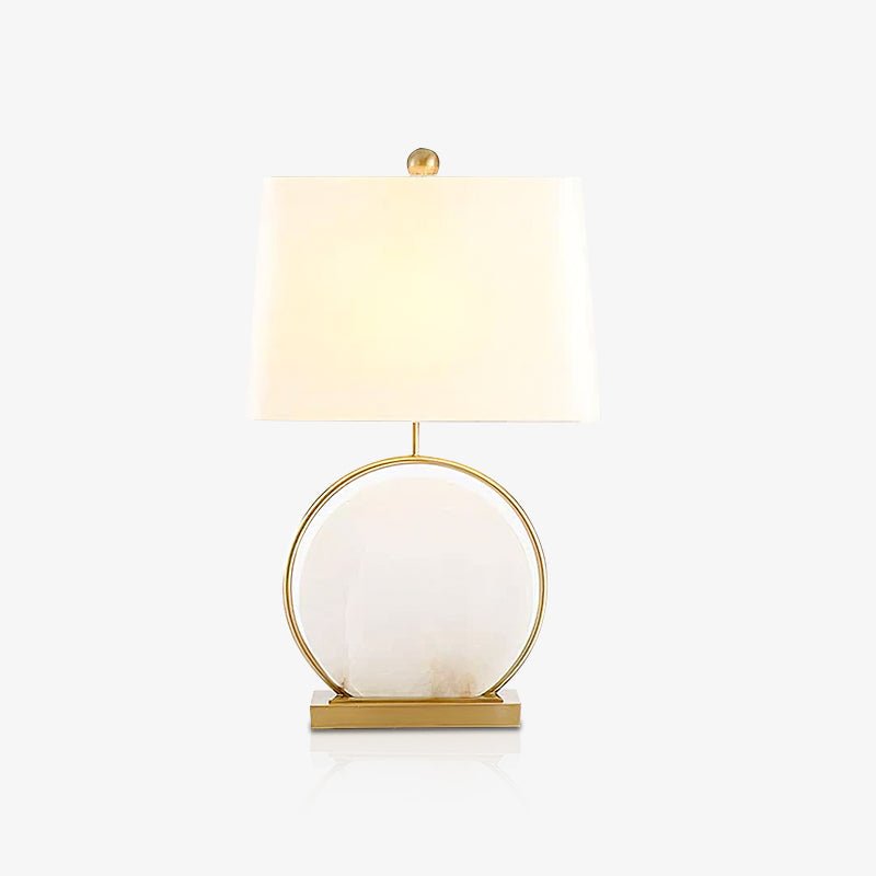 Roma White Alabaster Table Lamp