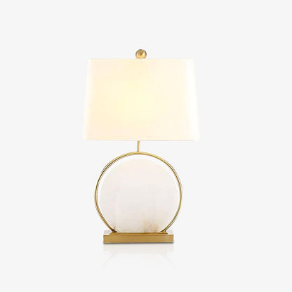 Roma White Alabaster Table Lamp