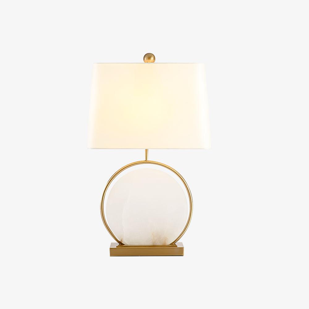 Roma White Alabaster Table Lamp