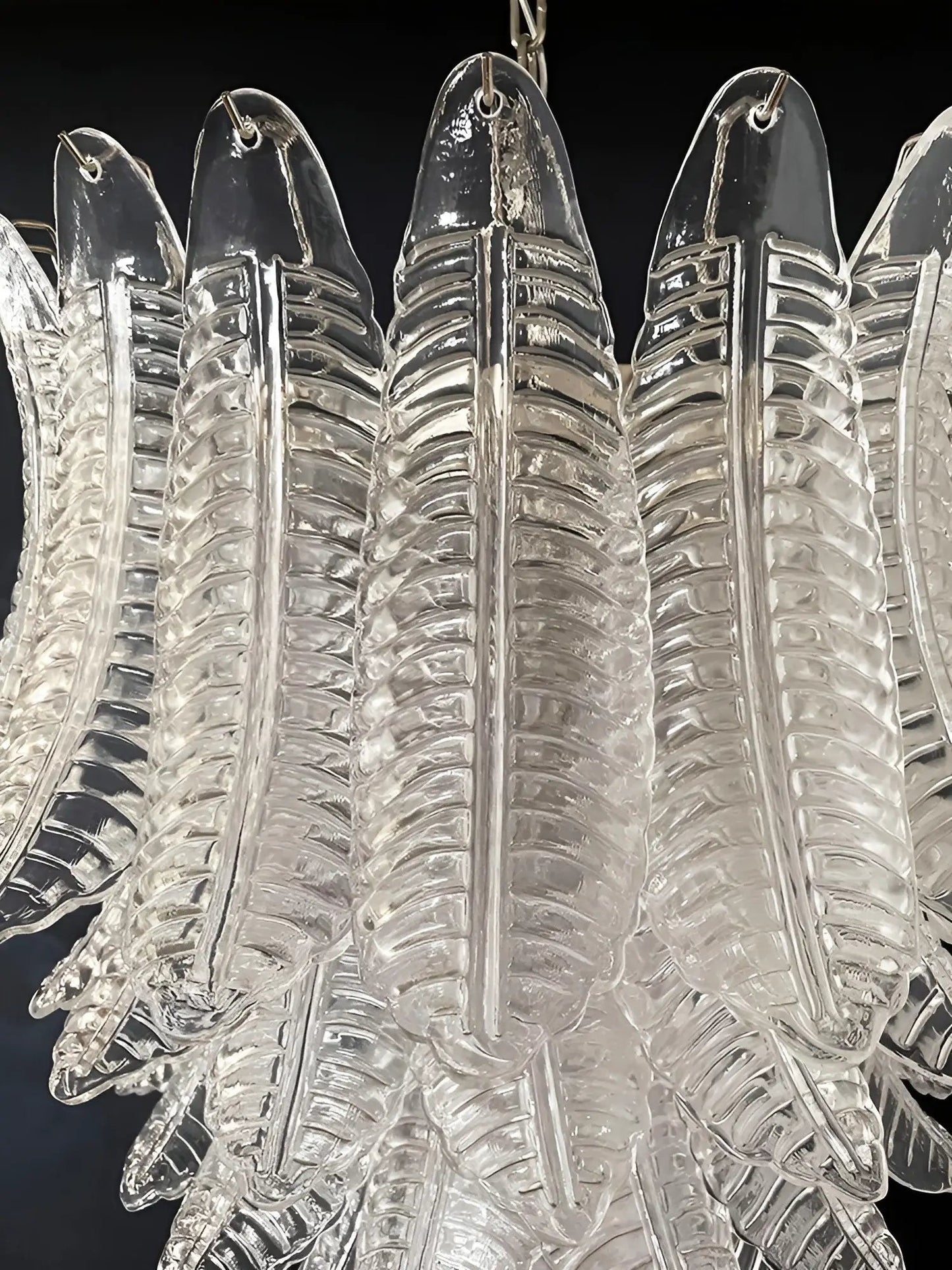 Rosalind Murano Clear Glass Chandelier