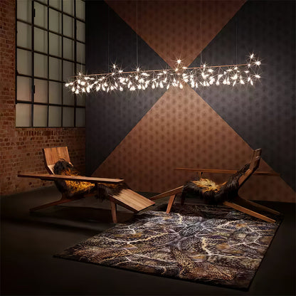 Rose Gold Firefly LED Chandelier