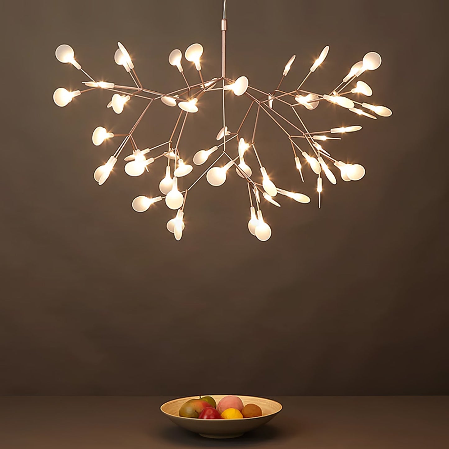 Rose Gold Firefly LED Chandelier