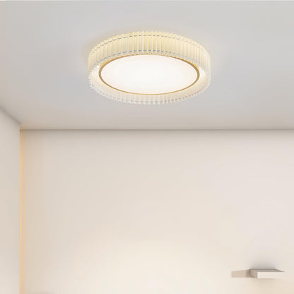 Round Pleated Ceiling Lamp