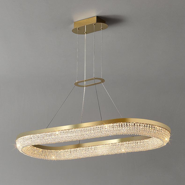 Round Ring Crystal Chandeliers