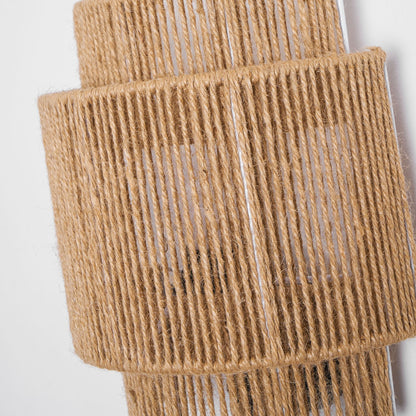 Rustic Weave Wall Lamp