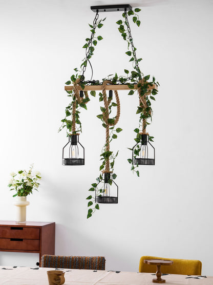 Rustic Wooden Chandelier