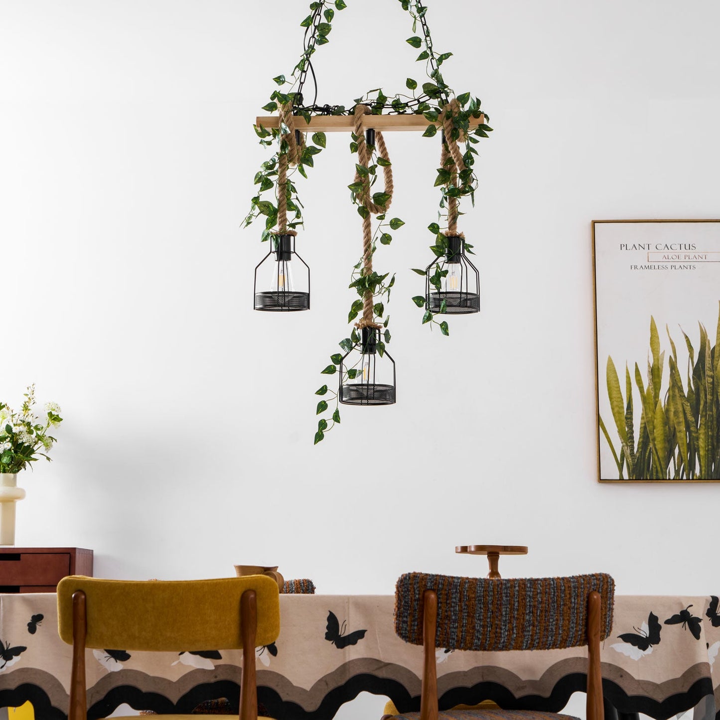 Rustic Wooden Chandelier