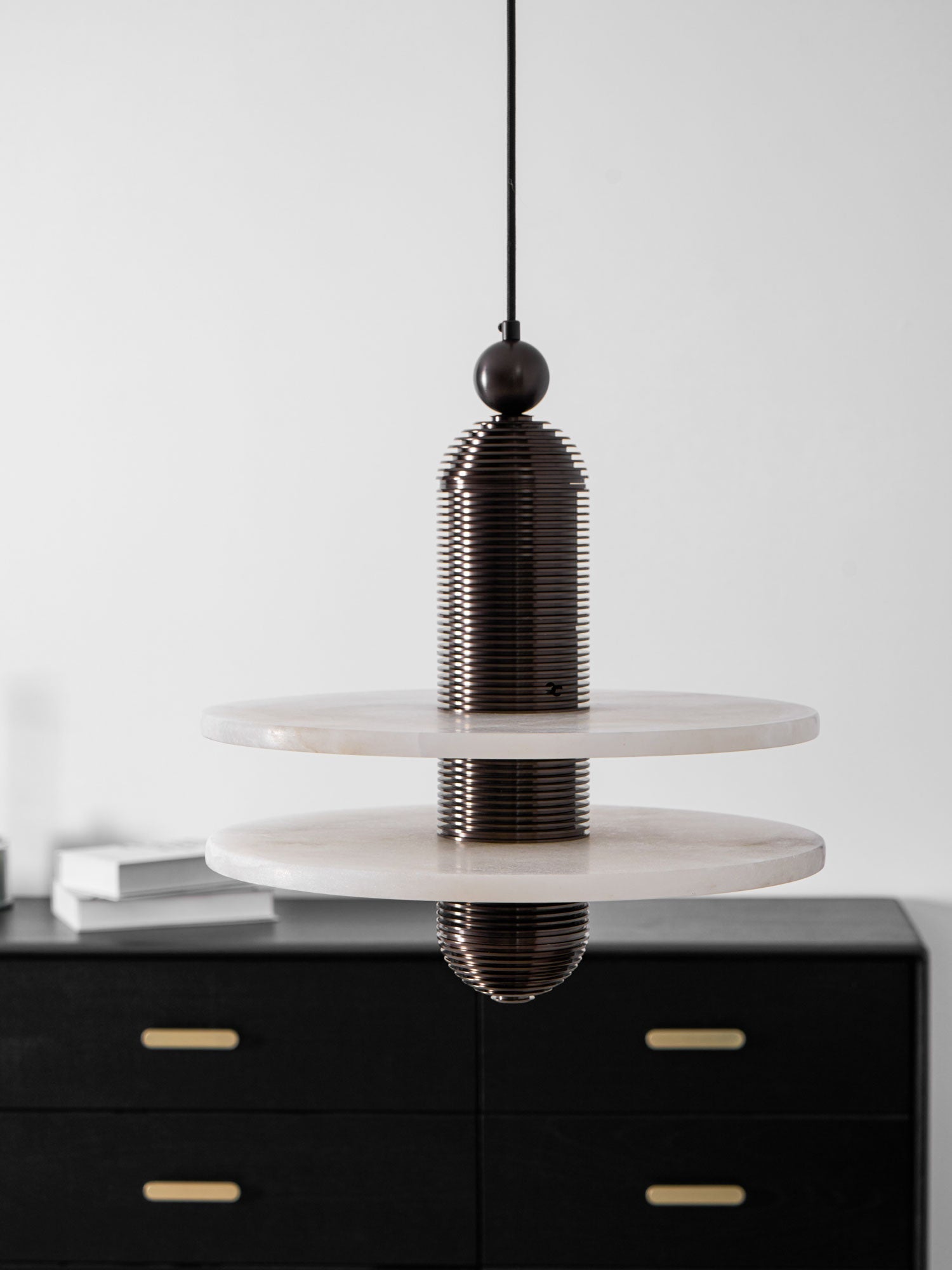 Saturn Alabaster Pendant Light