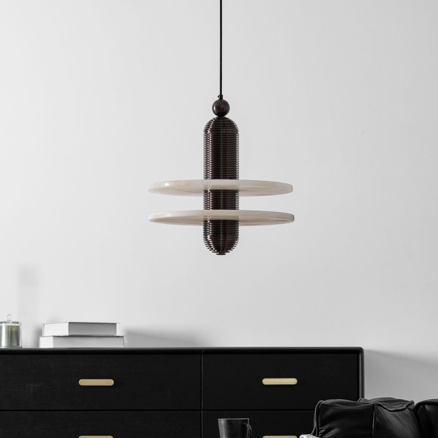 Saturn Alabaster Pendant Light