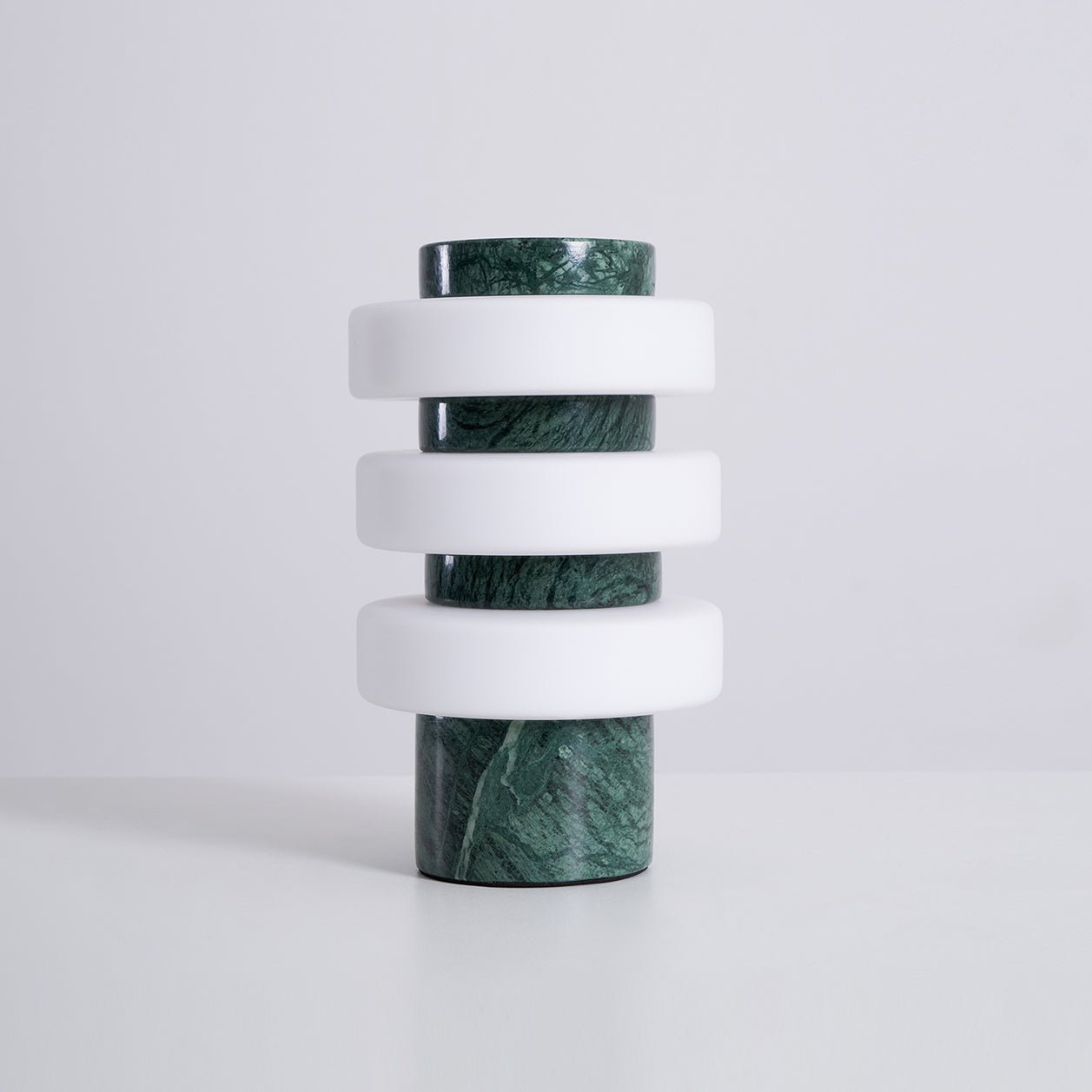 Saturn Travertine Table Lamp