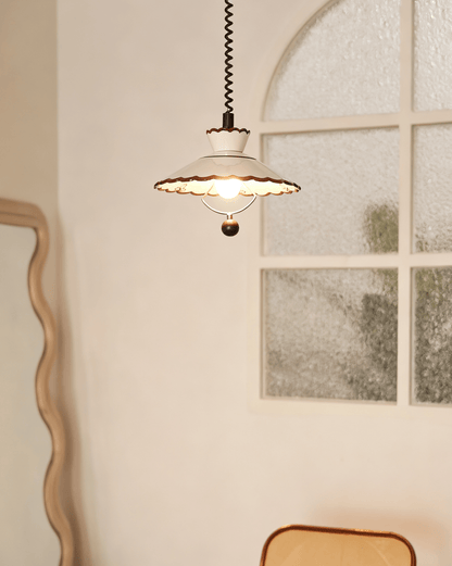 Scalloped Edge Pendant Lamp