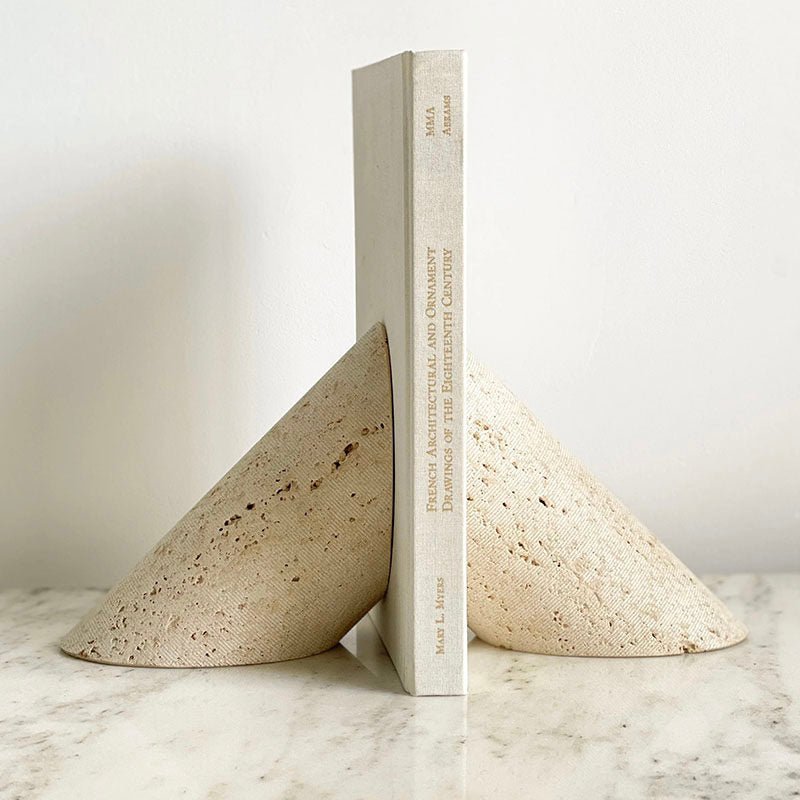 Sculpted Marble Bookends