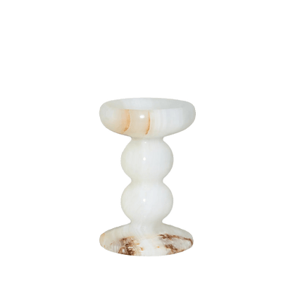 Sculpted Jade Candle Holder