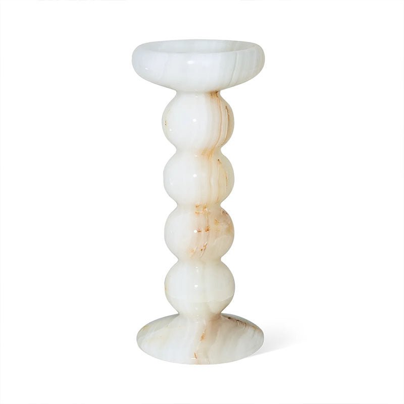 Sculpted Jade Candle Holder