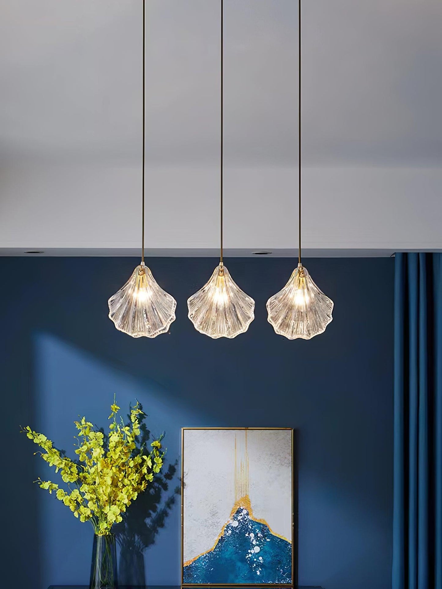 Shell Mini Pendant Swag Light