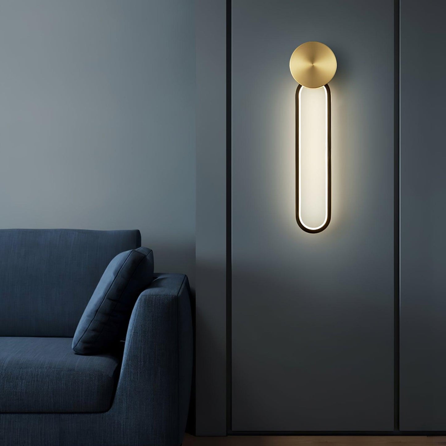 Simple Elliptical Wall Sconce