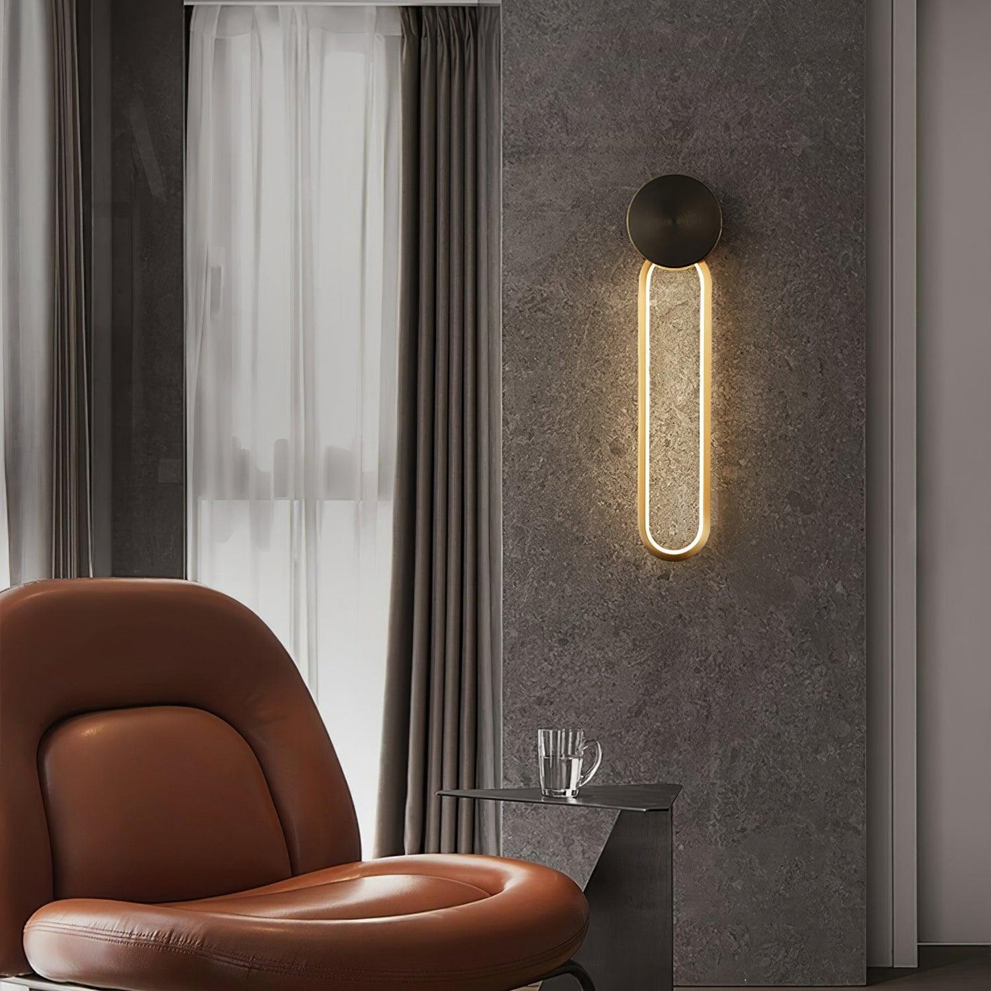 Simple Elliptical Wall Sconce