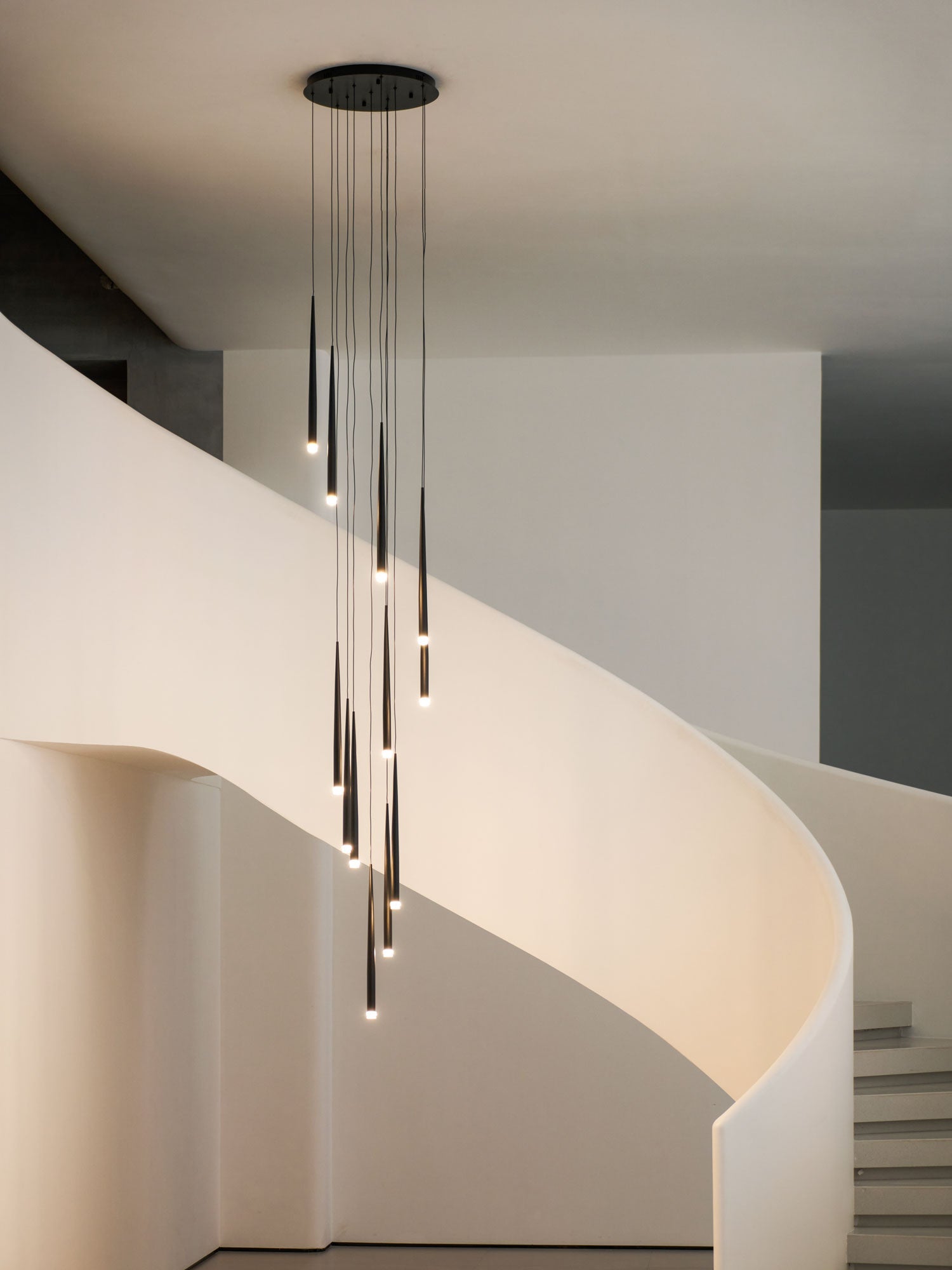 Slender Cone Chandelier