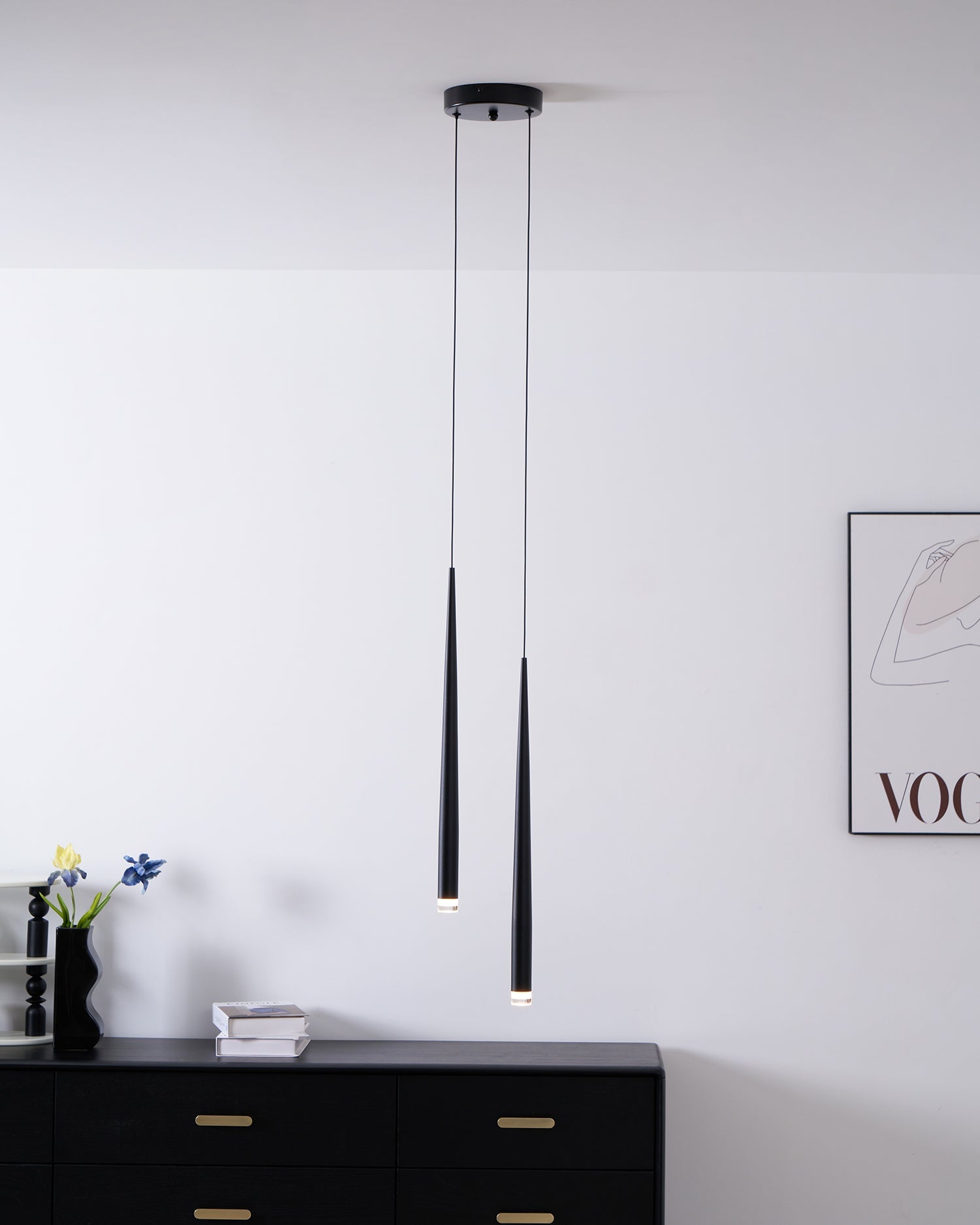 Slender Cone Chandelier