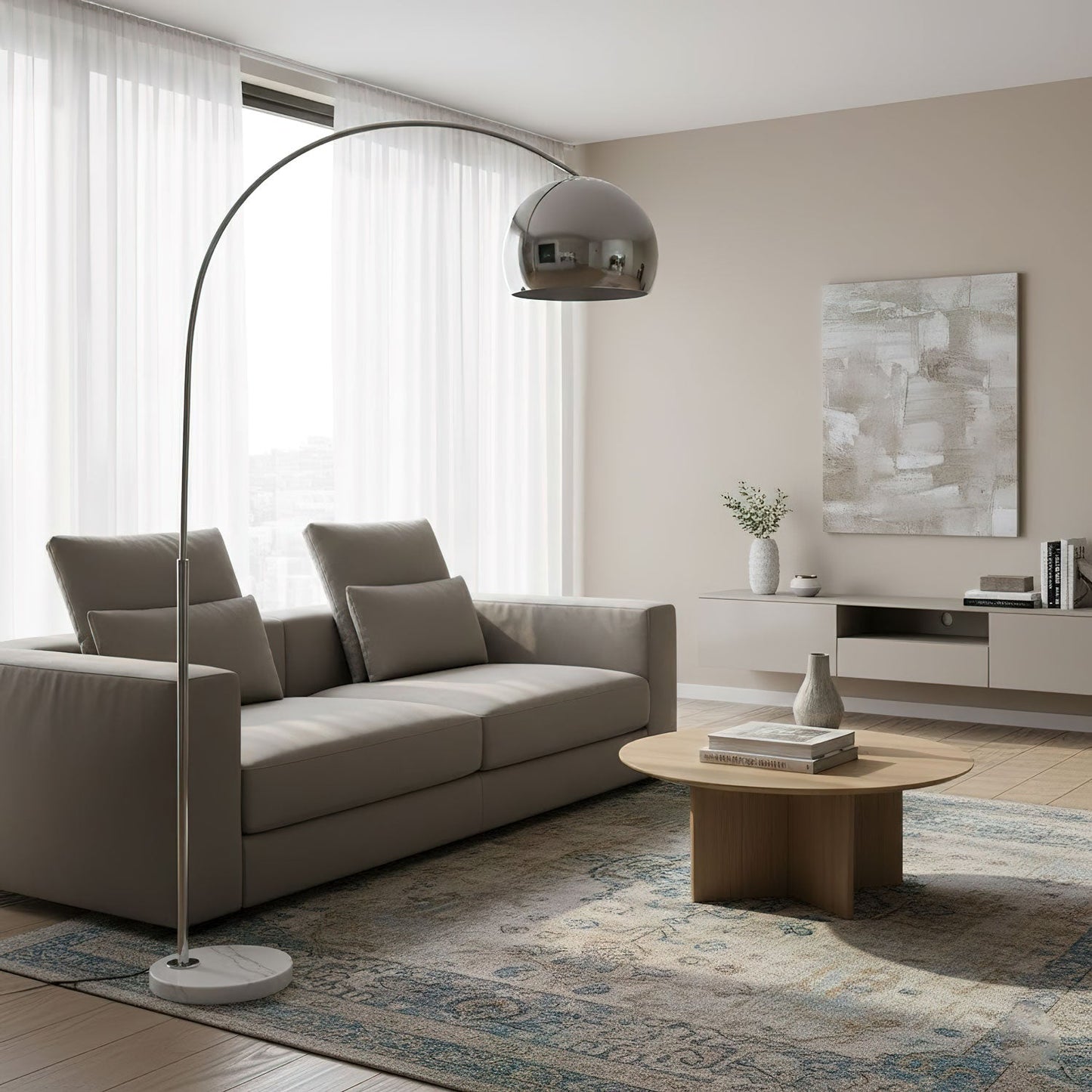 Sneedville Arched Floor Lamp