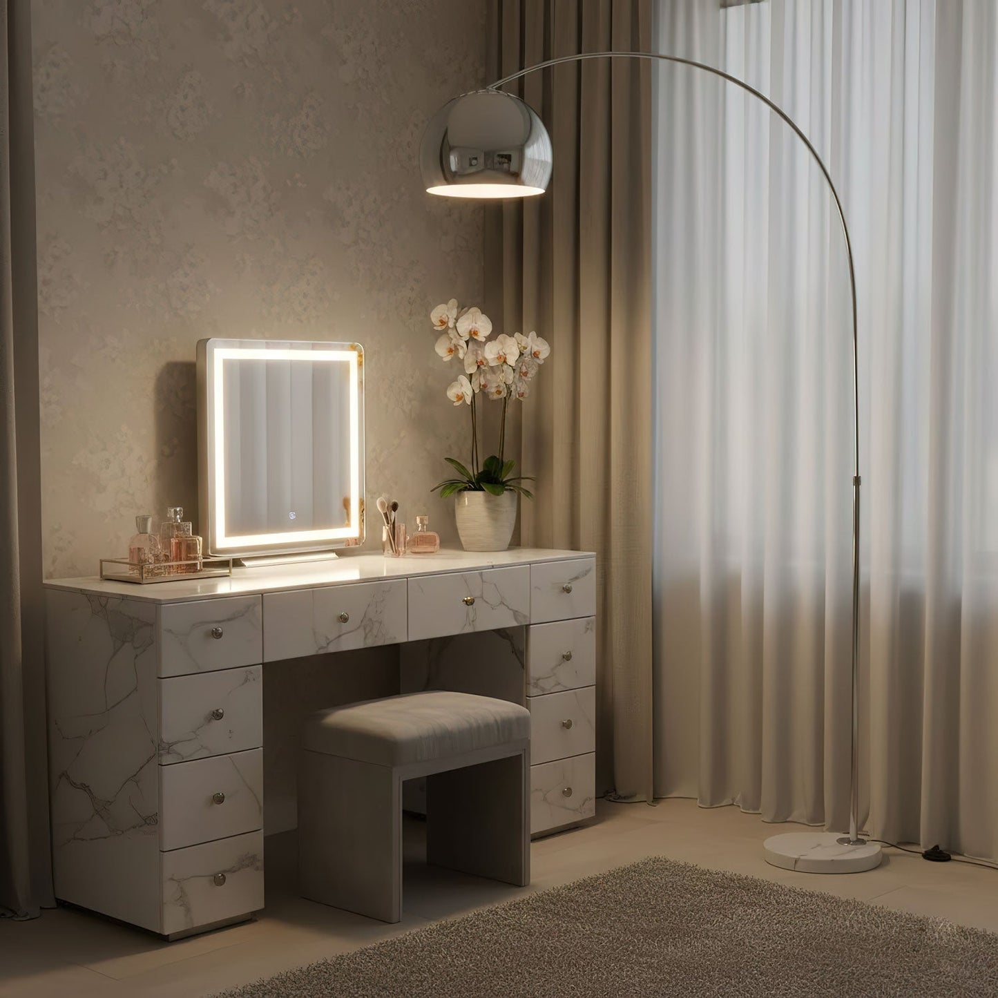 Sneedville Arched Floor Lamp