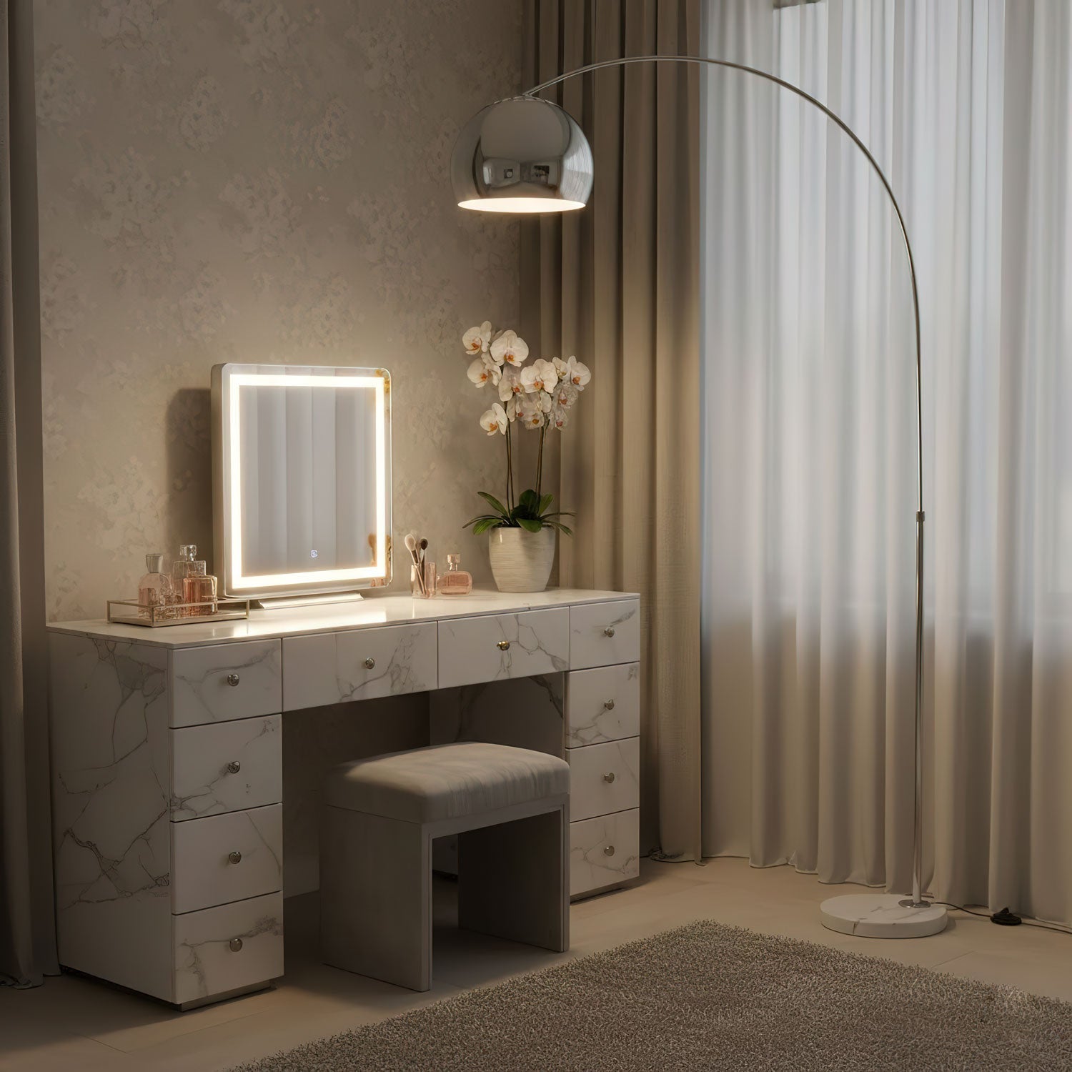 Sneedville Arched Floor Lamp