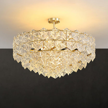 Snowflake Glass Chandelier