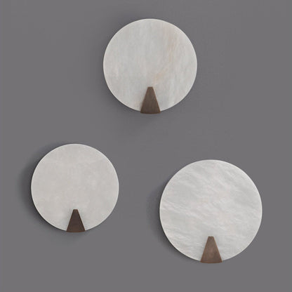Solaris Halo Alabaster Wall Light