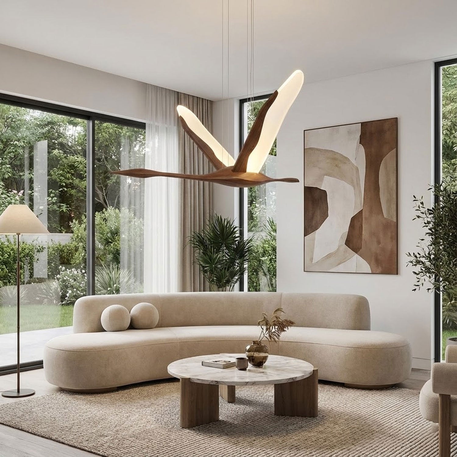 Solitude Crane Pendant Lamp