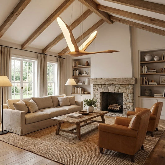 Solitude Crane Pendant Lamp