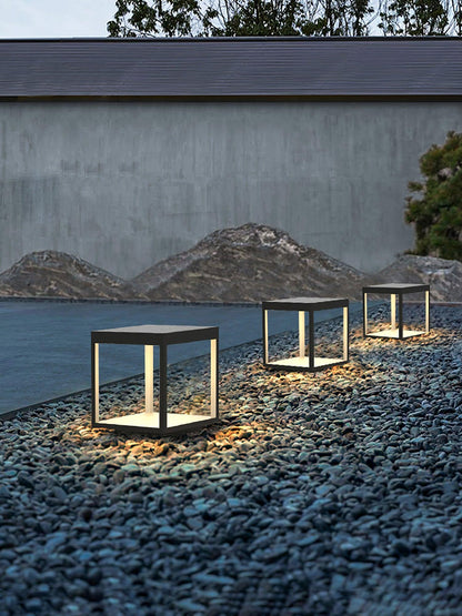 Square Frame Solar Outdoor Light