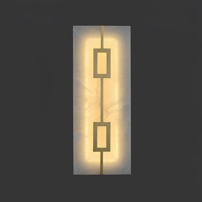 Square Alabaster Wall Lamp