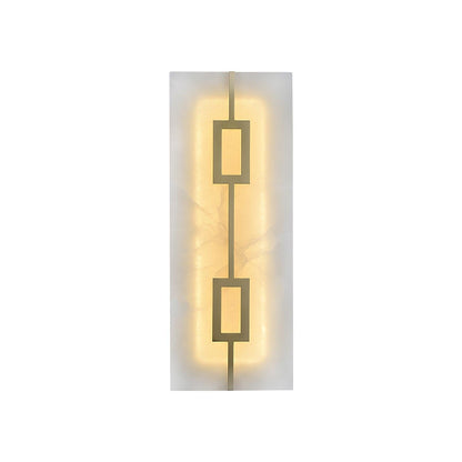 Square Alabaster Wall Lamp