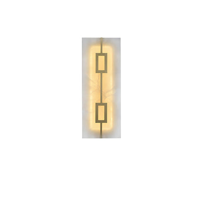 Square Alabaster Wall Lamp