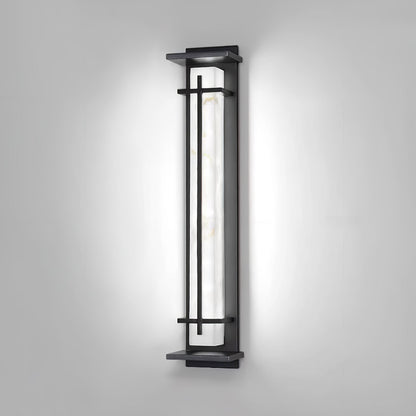 Square Outdoor Alabaster Wall Light