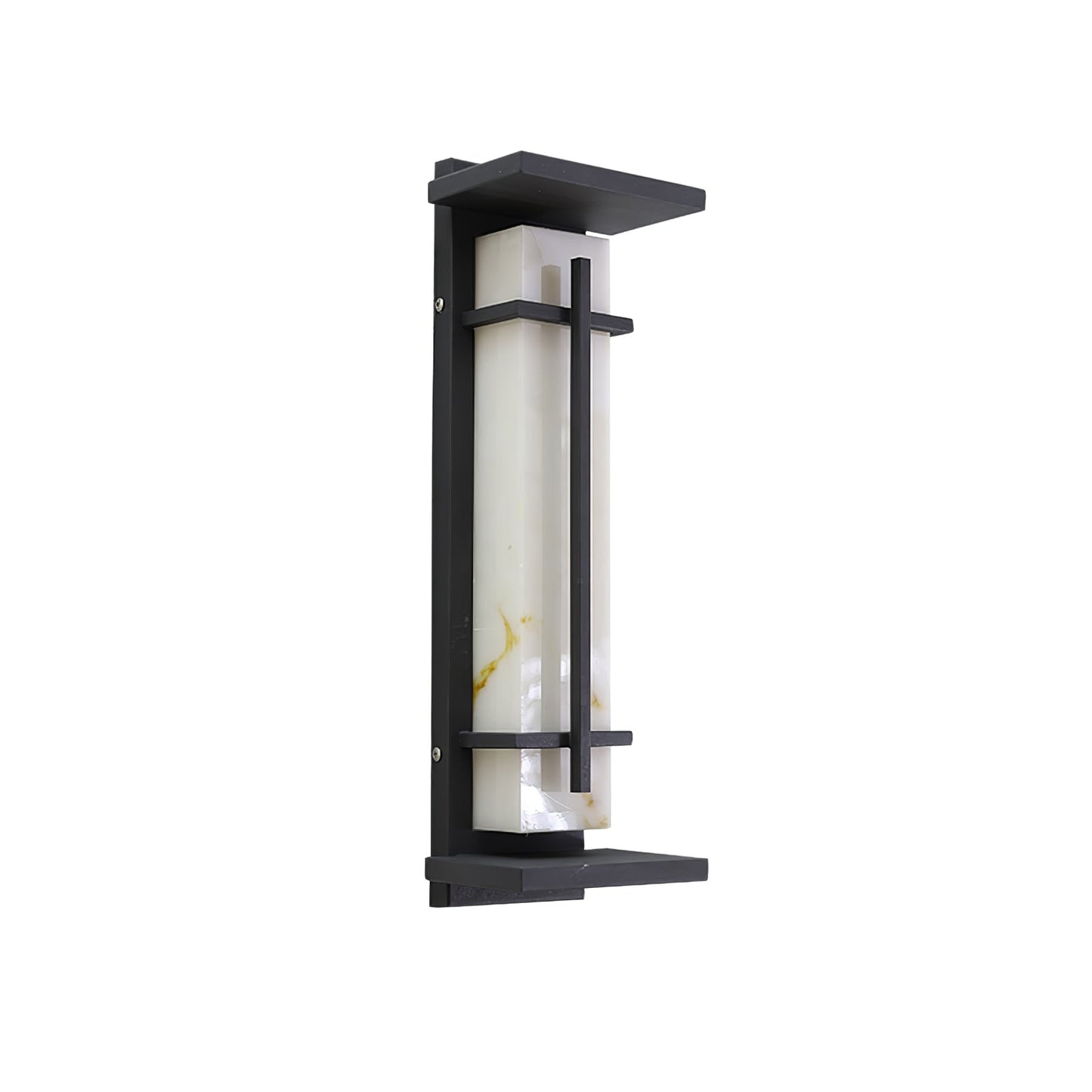 Square Outdoor Alabaster Wall Light