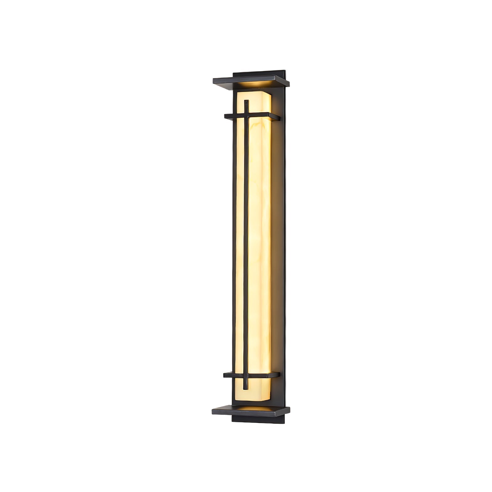 Square Outdoor Alabaster Wall Light