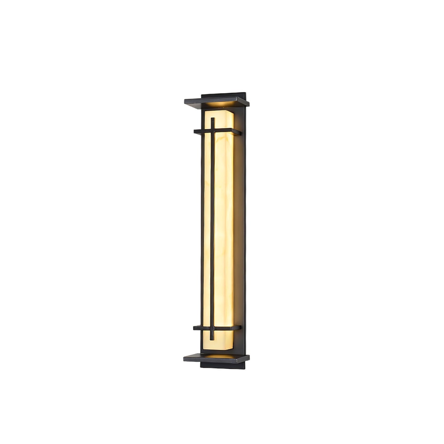 Square Outdoor Alabaster Wall Light